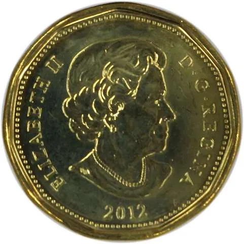Canada Nickel 2012 $1 (Elizabeth II) 6.27gr .915
