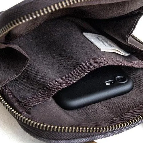 Canvas Mens Waist Bag Hip Pack Belt Bag Fanny Pack Bumbag Chest Bag Sling Bag for Men
