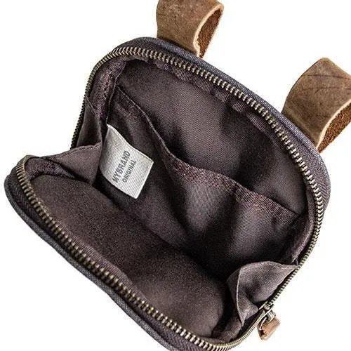 Canvas Mens Waist Bag Hip Pack Belt Bag Fanny Pack Bumbag Chest Bag Sling Bag for Men
