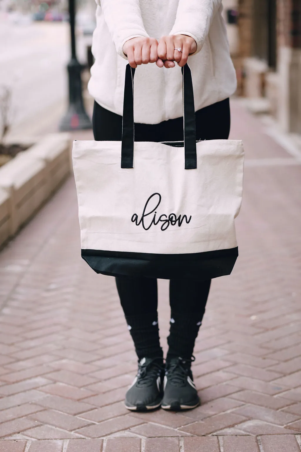 Canvas Zippered Tote
