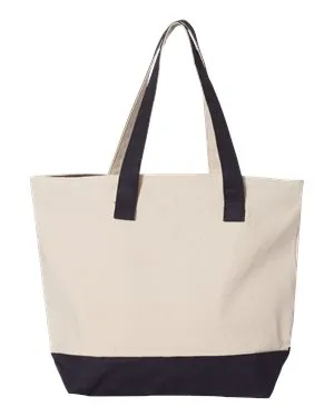 Canvas Zippered Tote