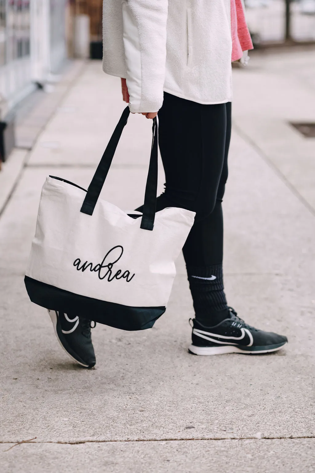 Canvas Zippered Tote