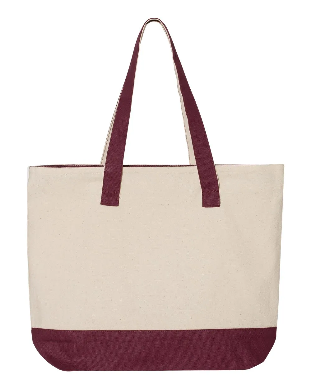 Canvas Zippered Tote