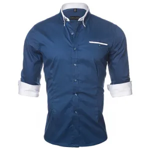 Casual Plain Color Long Sleeve Shirt