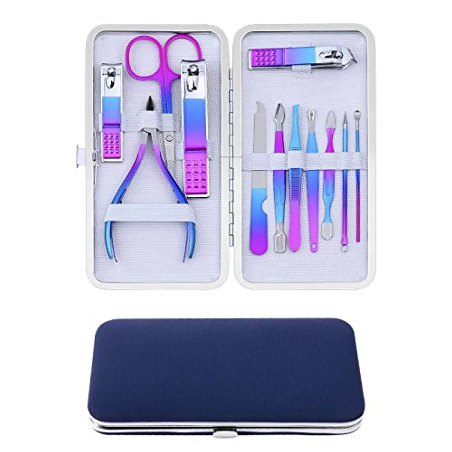 CGBE Electric Nail Drill Kit,Rechargeable Cordless Professional Nail File Machine and Manicure Set 12 Pcs