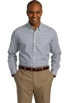 Chuckler Ct. Red House® Windowpane Plaid Non-Iron Shirt RH70