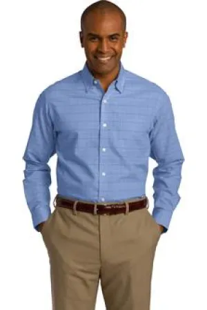 Chuckler Ct. Red House® Windowpane Plaid Non-Iron Shirt RH70