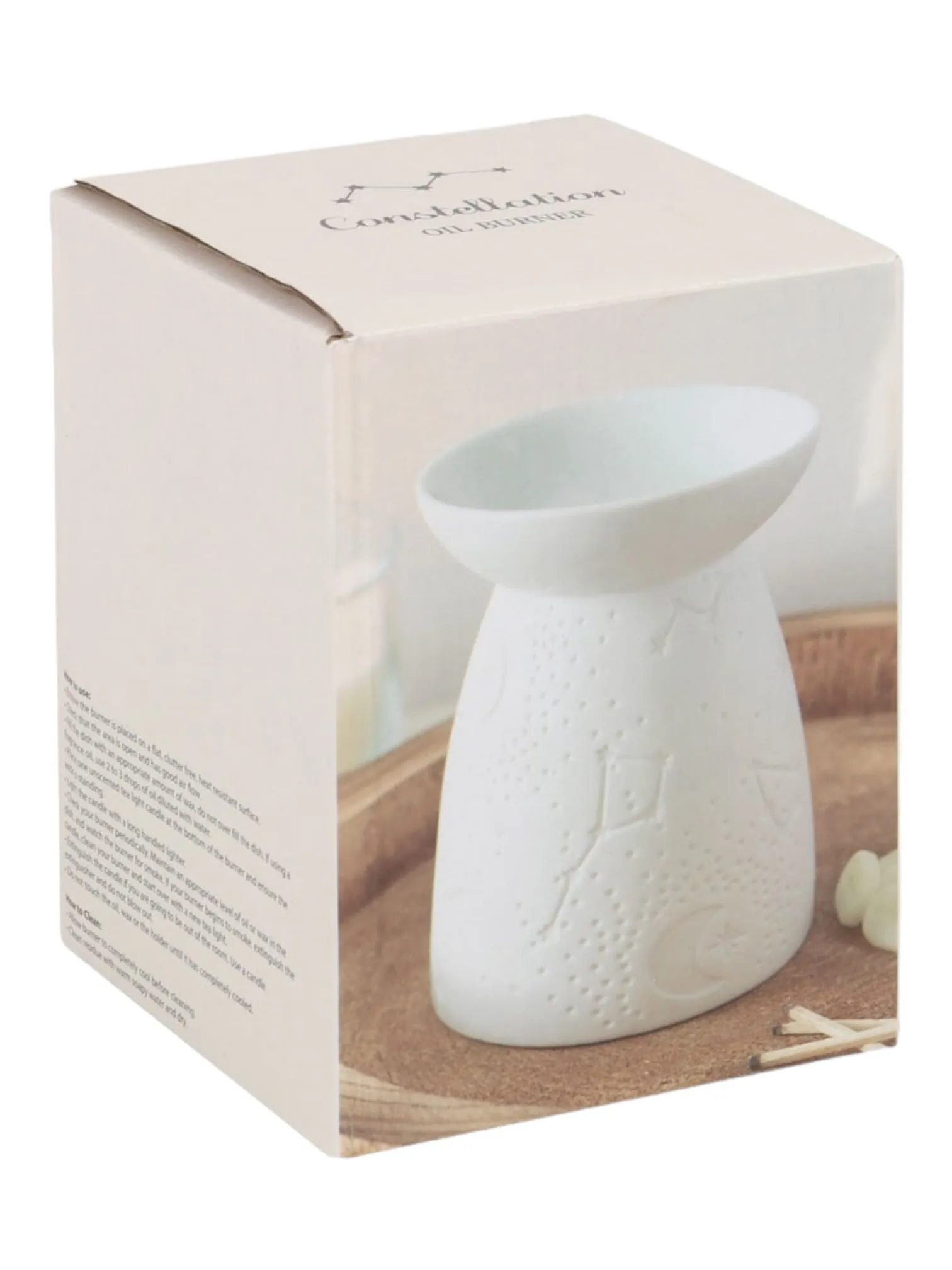 Constellation Ceramic Wax Burner - White