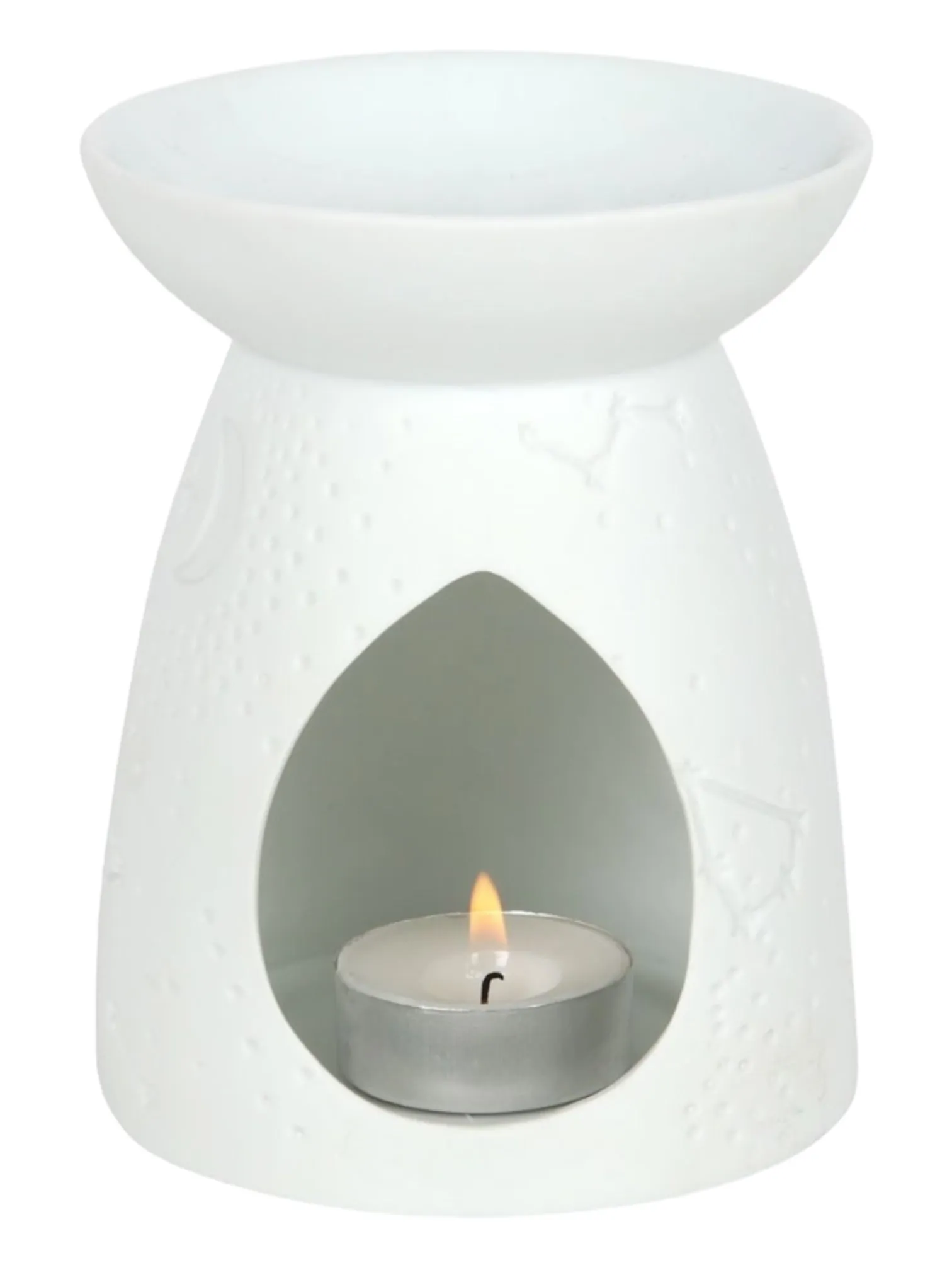 Constellation Ceramic Wax Burner - White