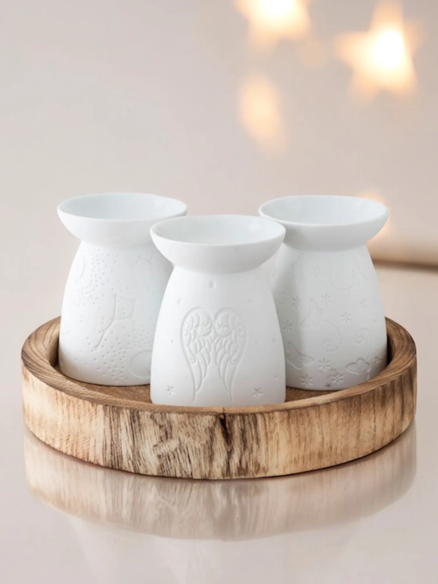 Constellation Ceramic Wax Burner - White