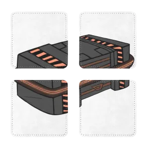 Crate Sublimation Coasters Pack of Four