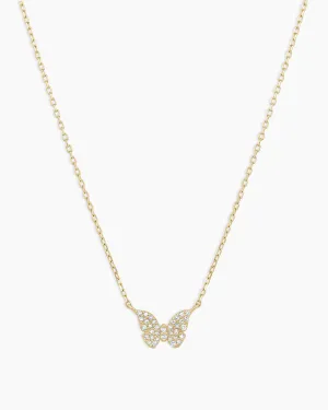 Diamond Butterfly Necklace