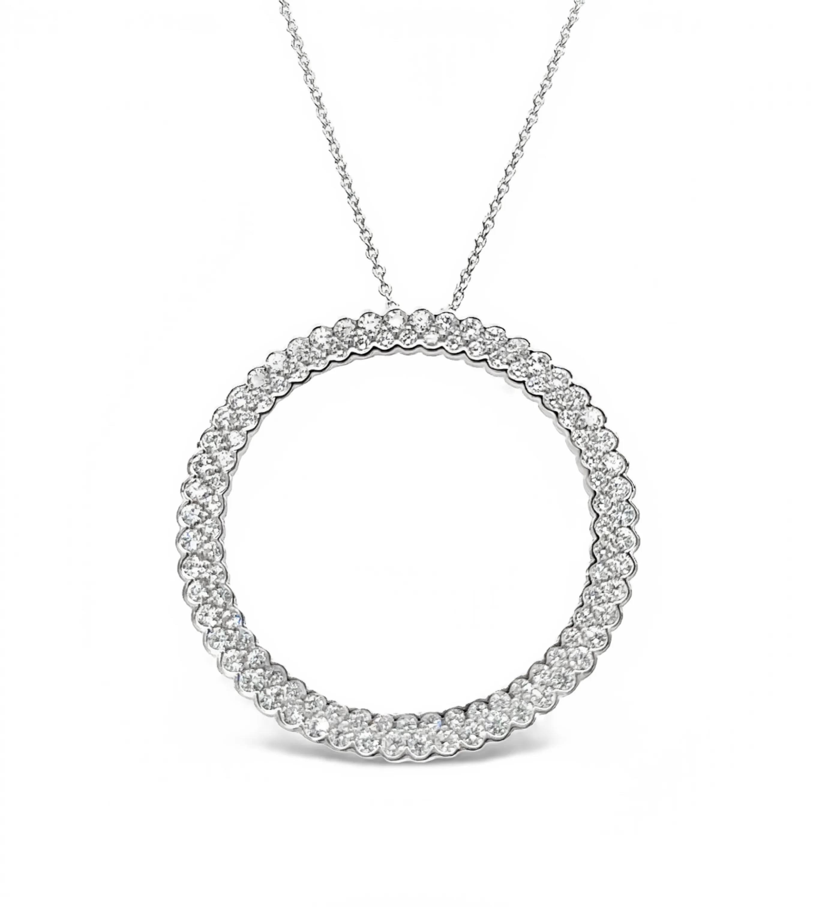 Diamond Eternity Circle Necklace