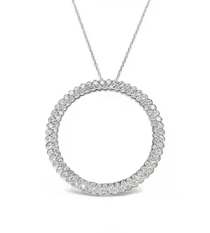Diamond Eternity Circle Necklace