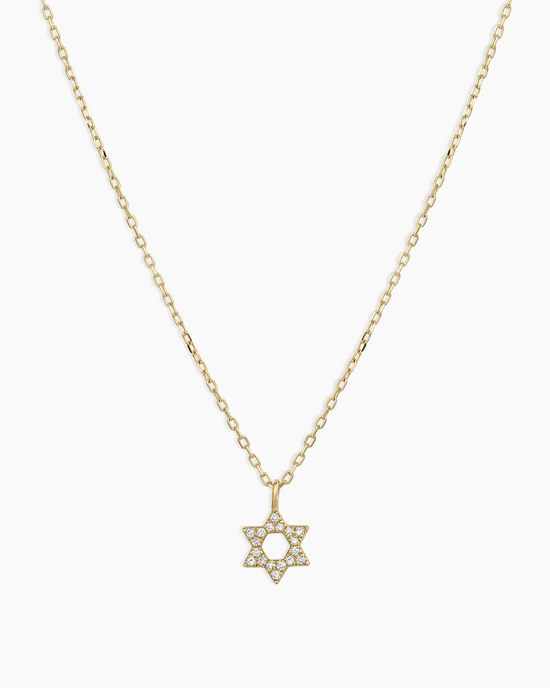 Diamond Star of David Necklace