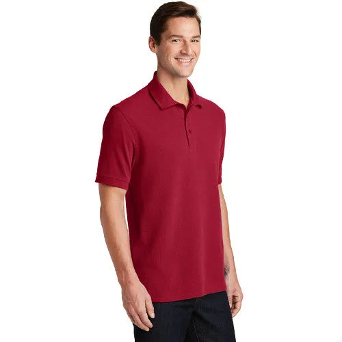 Diggler - Port & Company Ring Spun Pique Polo Custom Logo (KP1500)