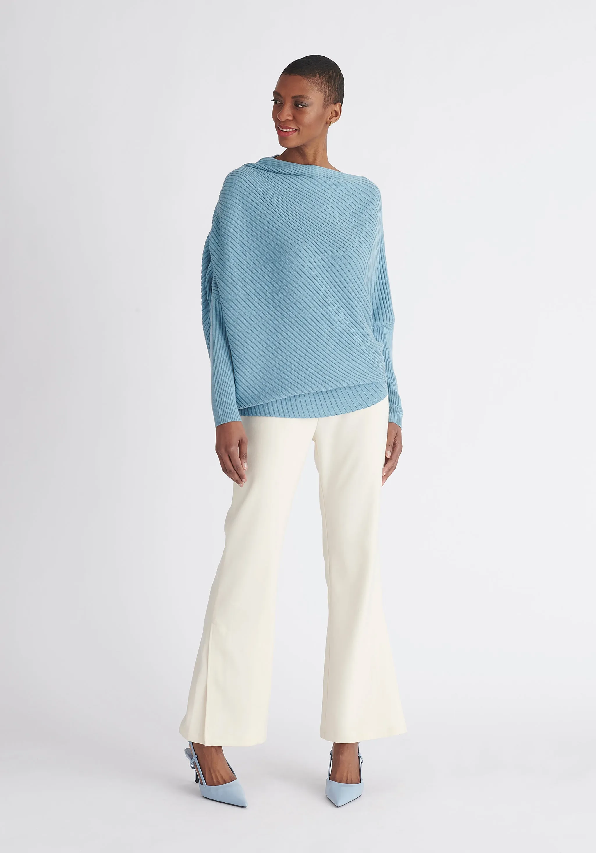 Draped Knitted Jumper
