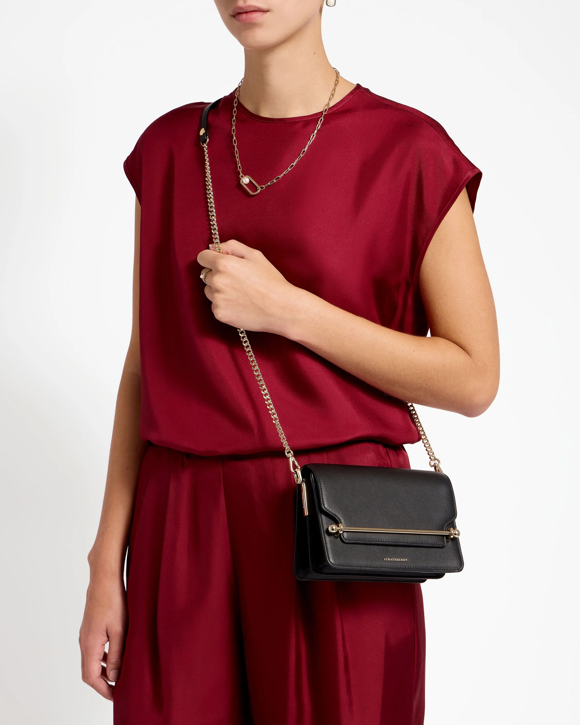 East/West Mini Multi Strap - Black