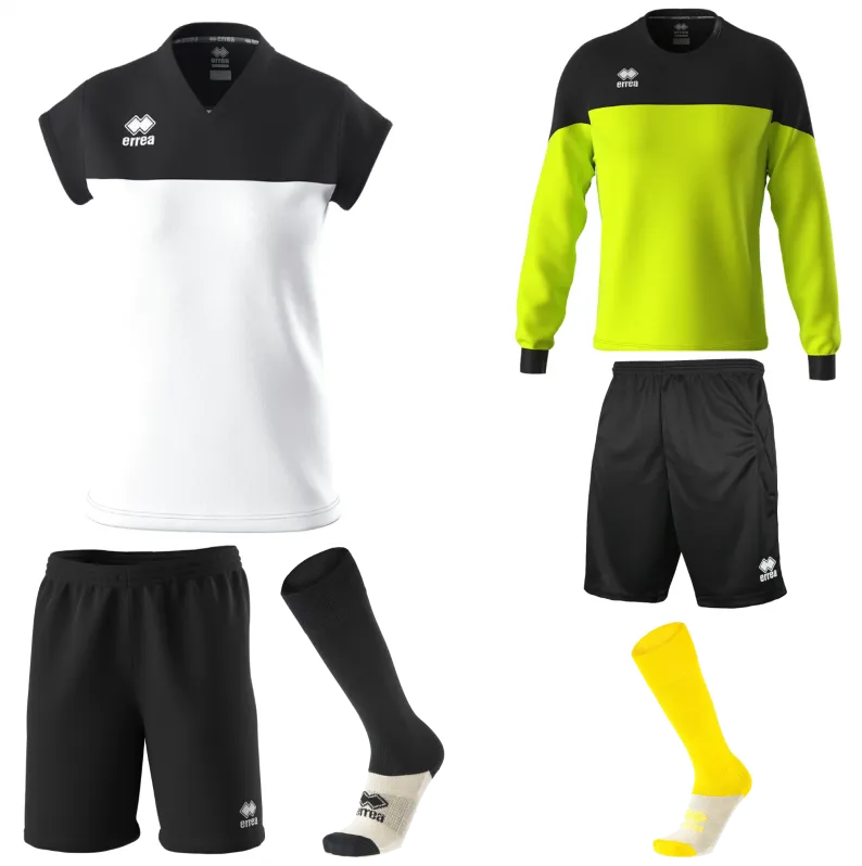 ERREA BESSY WOMENS KIT BUNDLE WHITE BLACK