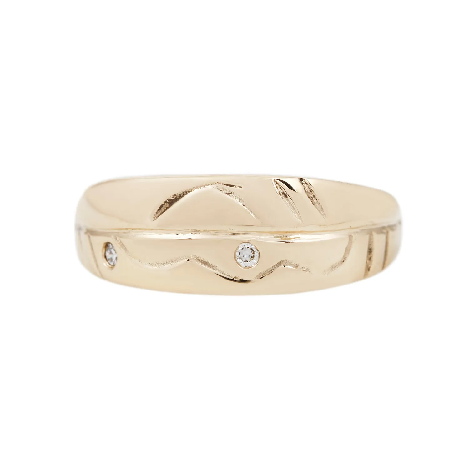 ETCHED BAND TWO / GOLD