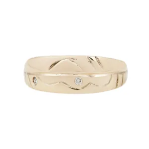 ETCHED BAND TWO / GOLD
