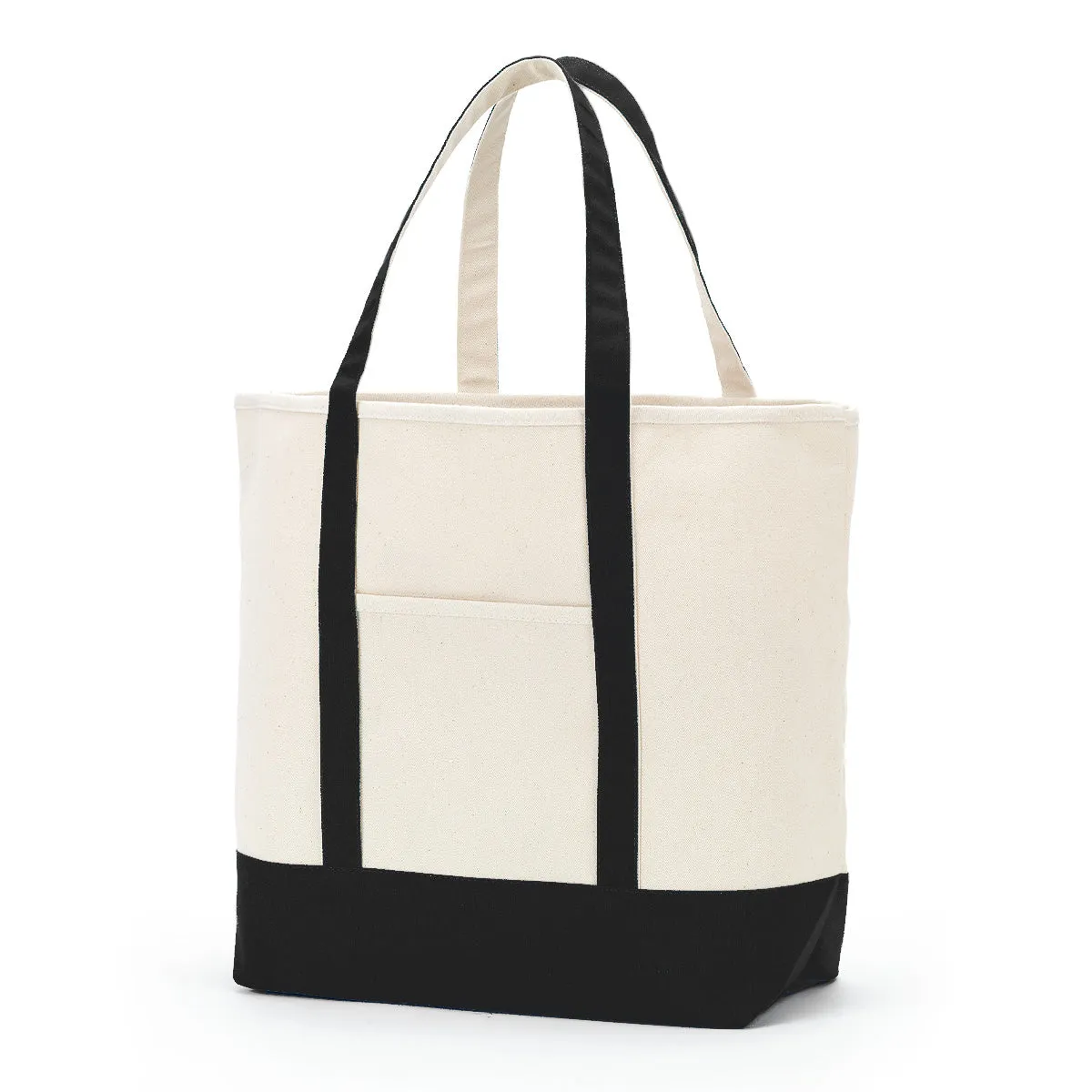Everyday Canvas Tote Bag in Black, Mint, Hot Pink and Navy