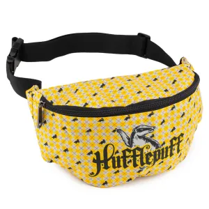 Fanny Pack - Harry Potter Hufflepuff Badger with Shield Argyle Gray Yellow