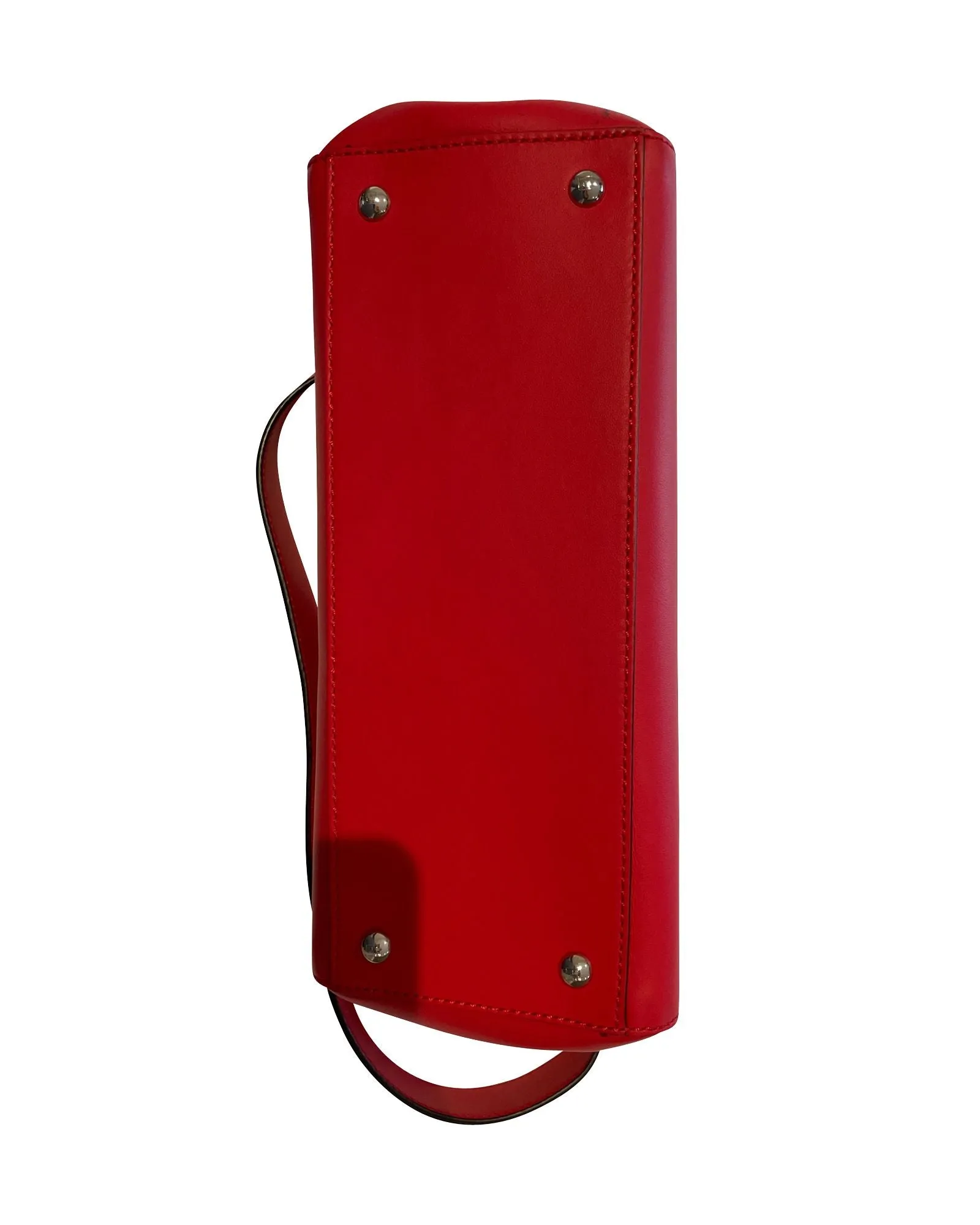 Fendi Dotcom Shoulder Bag in Red Leather