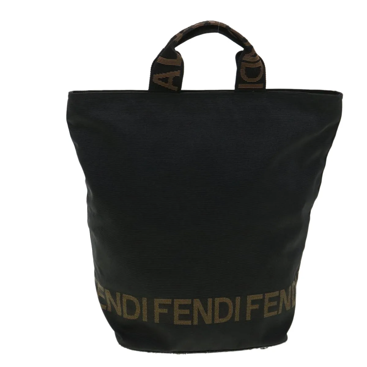 FENDI Hand Bag Brown Black  am3299
