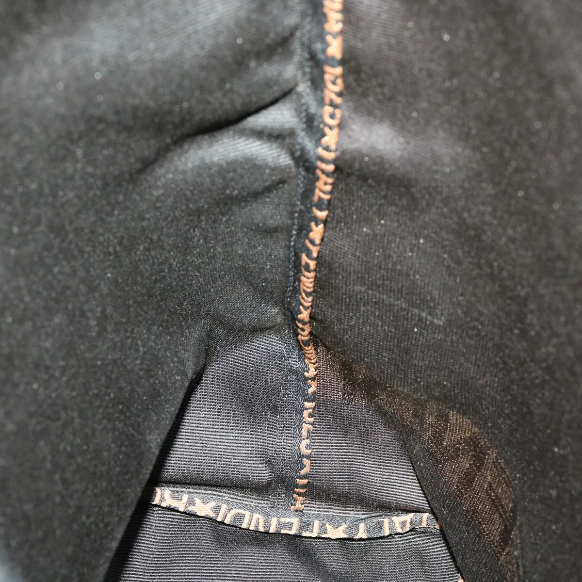 FENDI Hand Bag Brown Black  am3299