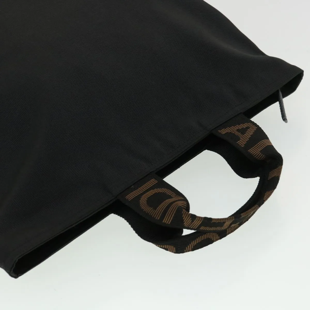 FENDI Hand Bag Brown Black  am3299