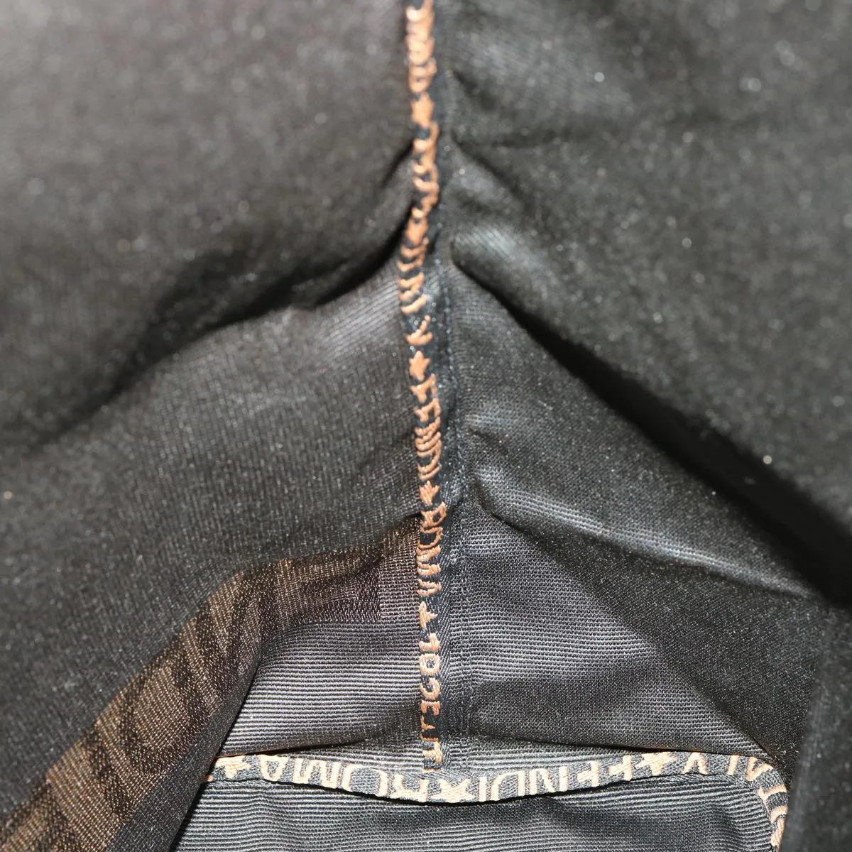 FENDI Hand Bag Brown Black  am3299