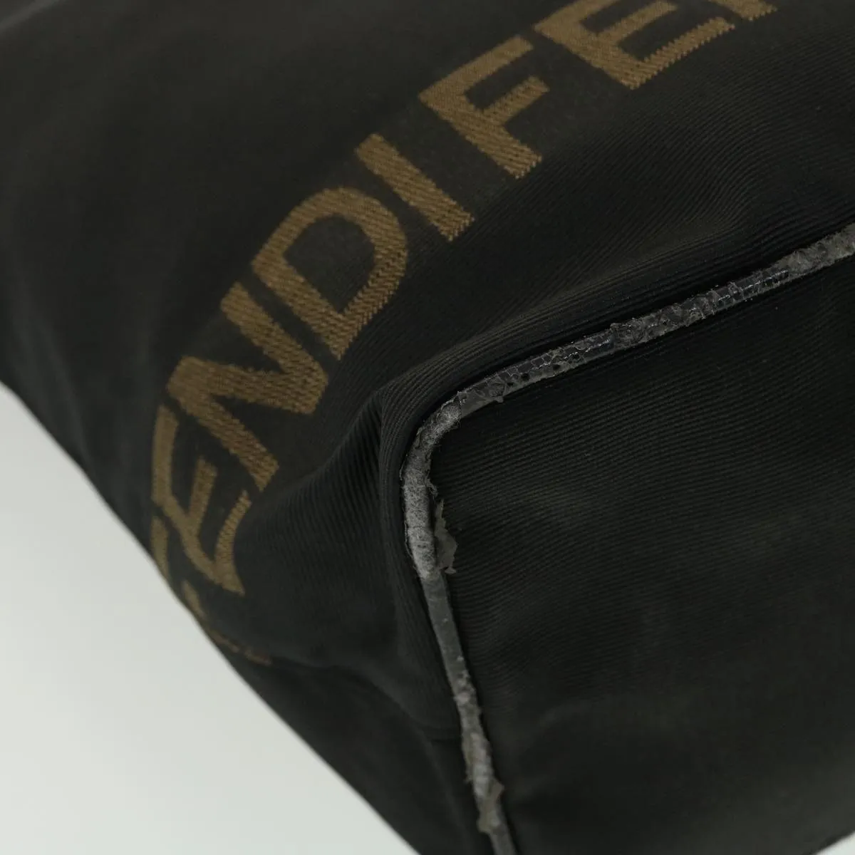 FENDI Hand Bag Brown Black  am3299