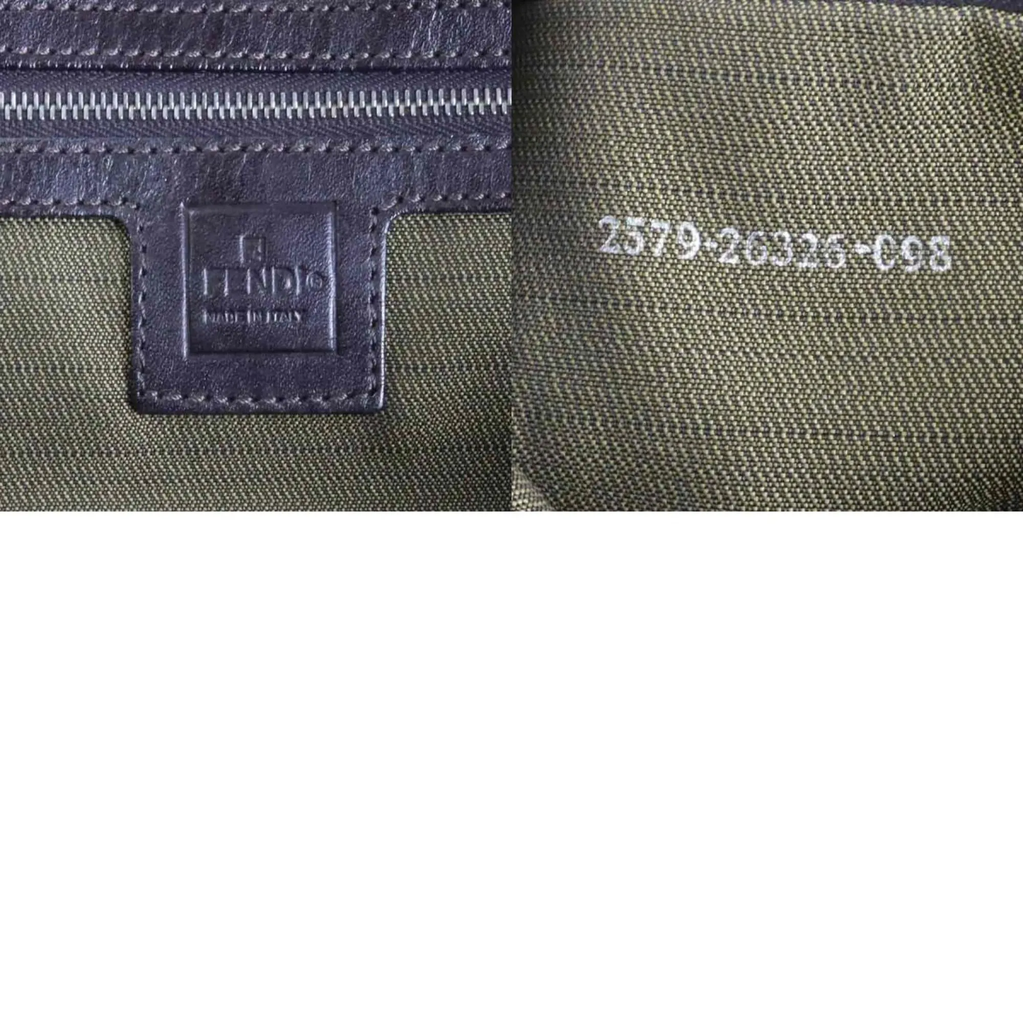 FENDI handbag Zucca canvas brown ladies