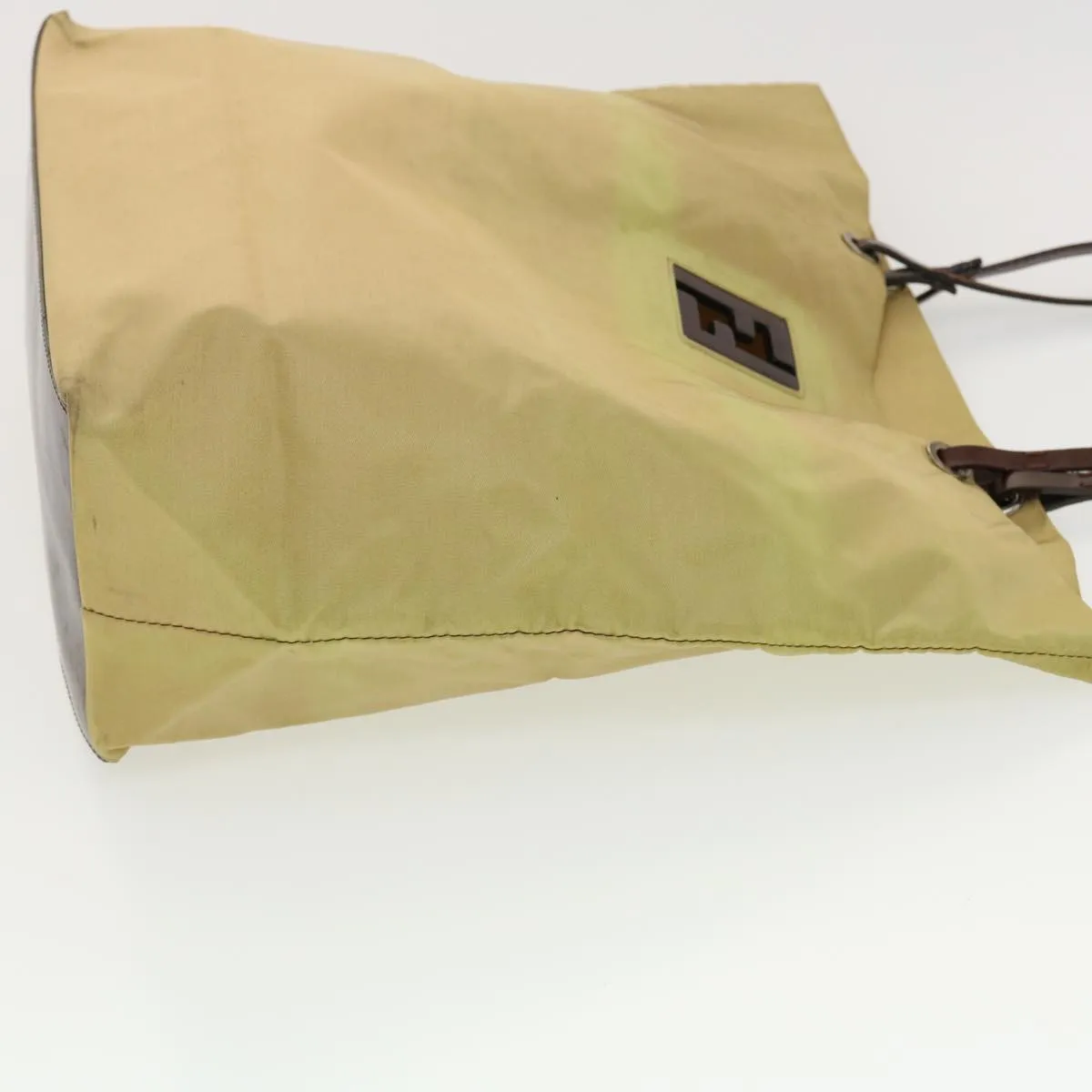 FENDI Tote Bag Nylon Khaki  bs4859