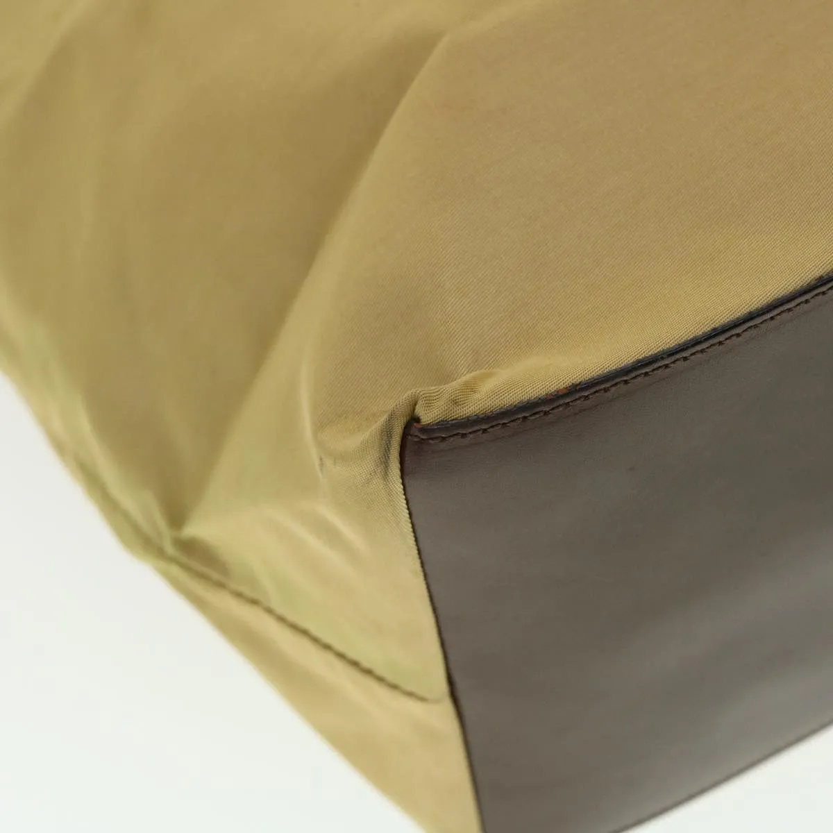 FENDI Tote Bag Nylon Khaki  bs4859