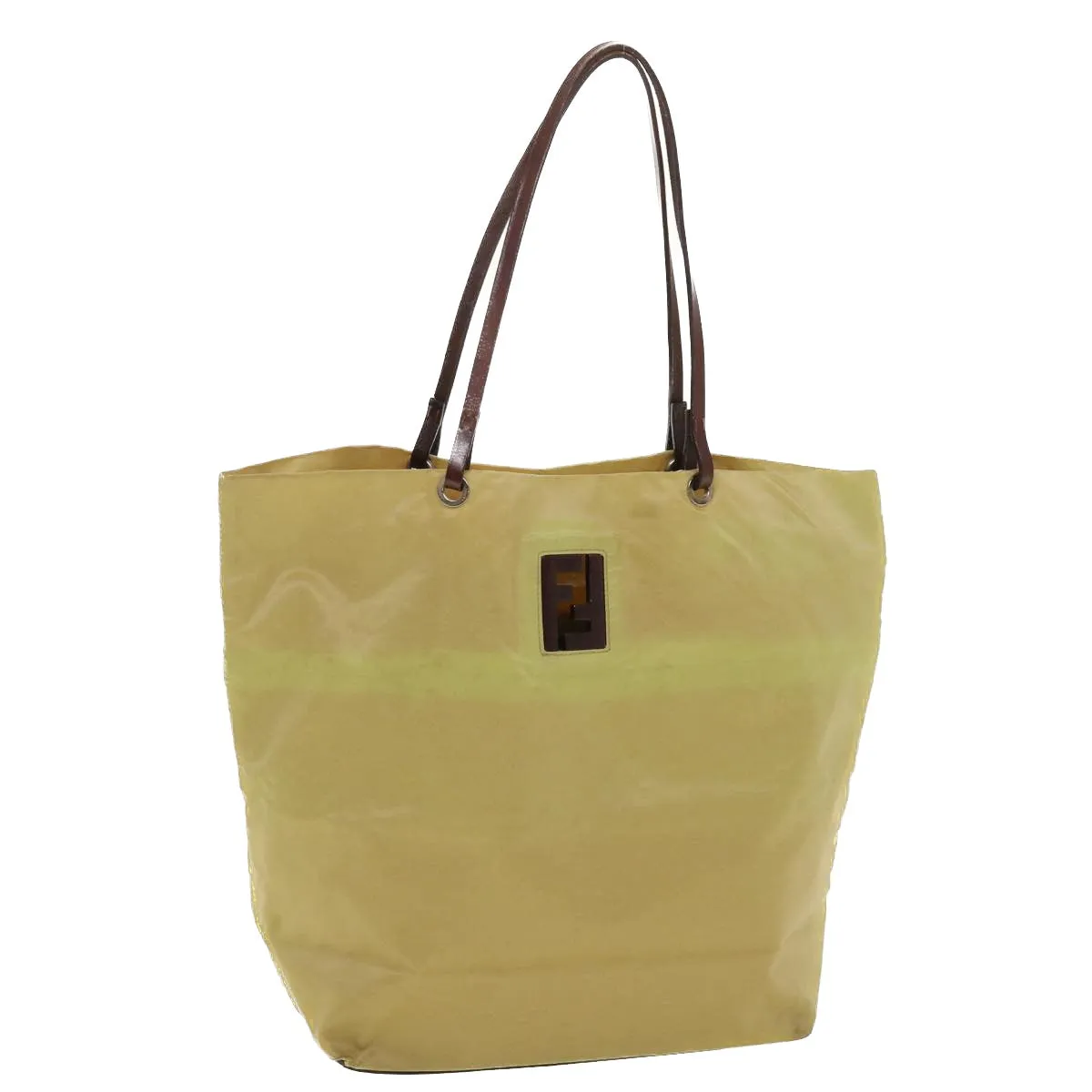 FENDI Tote Bag Nylon Khaki  bs4859