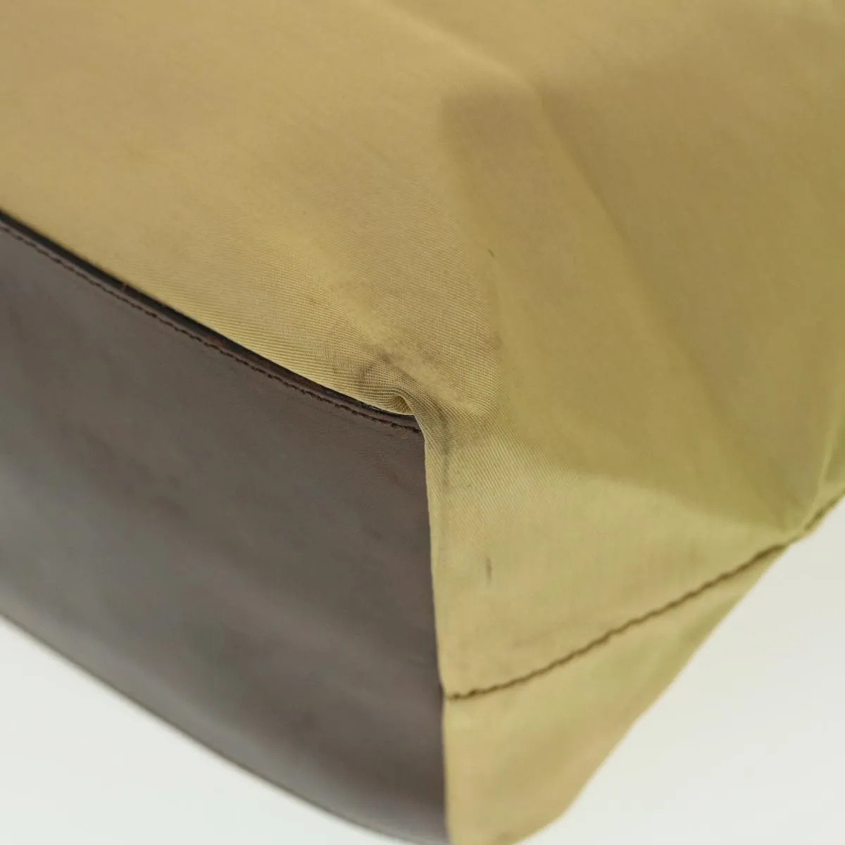 FENDI Tote Bag Nylon Khaki  bs4859
