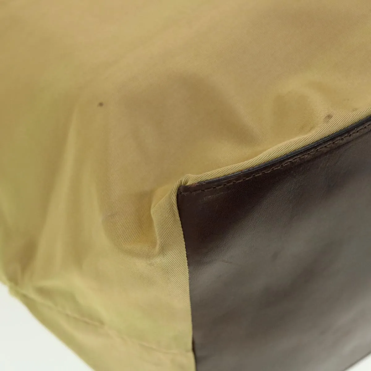FENDI Tote Bag Nylon Khaki  bs4859