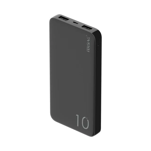 FERISING Power Bank 10000mAh PowerBank 10000 mAh USB Charger Portable External Battery Mobile Phone Charging For Xiaomi Mi 10 9