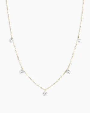 Floating Diamond Flutter Necklace