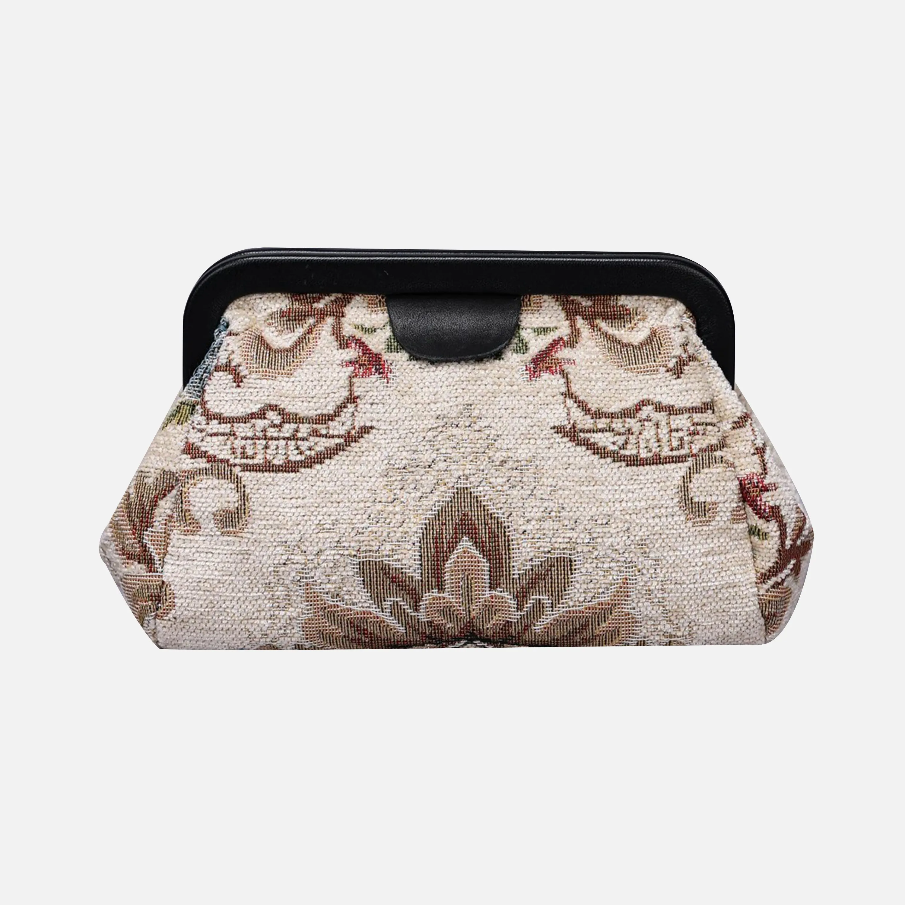 Floral Cream Evening Bag Clutch