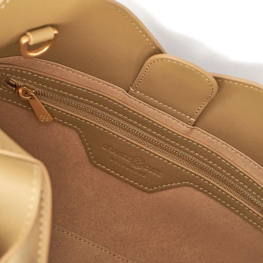 Fortune Cookie Mini Tote - Brown