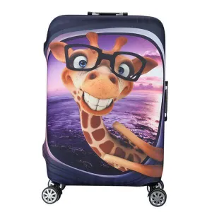 Giraffe in Glasses | Standard Design | Luggage Suitcase Protective Cover