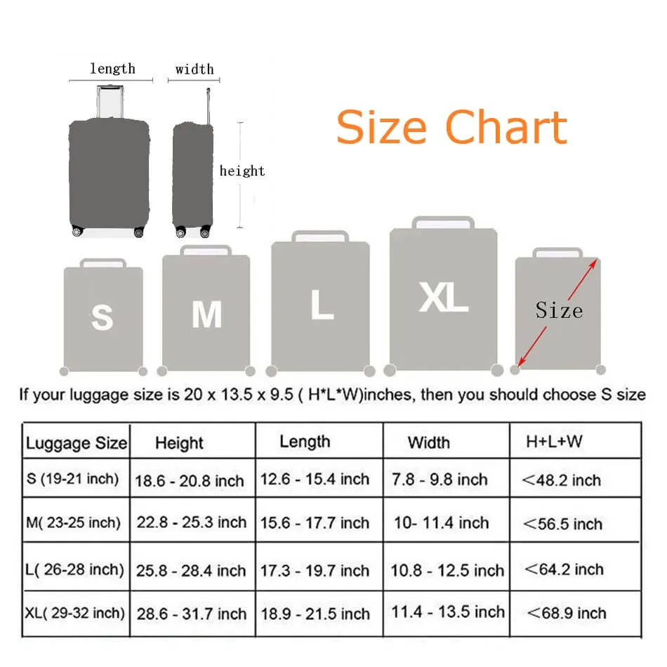 Giraffe in Glasses | Standard Design | Luggage Suitcase Protective Cover