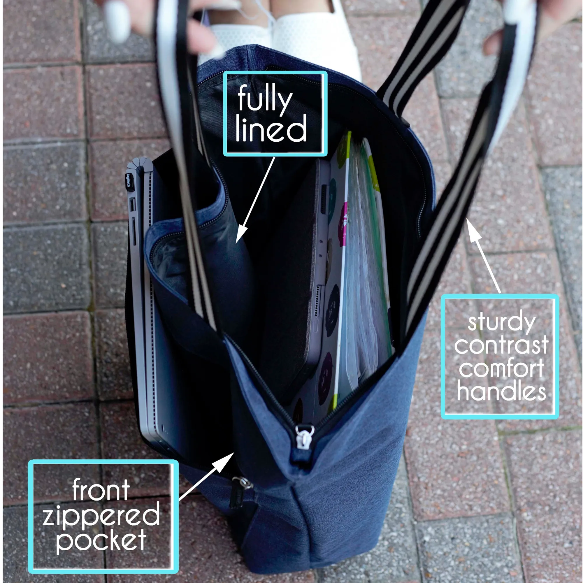 Grandma's Getaway Teal Lexie Tote Bag for Grandmothers