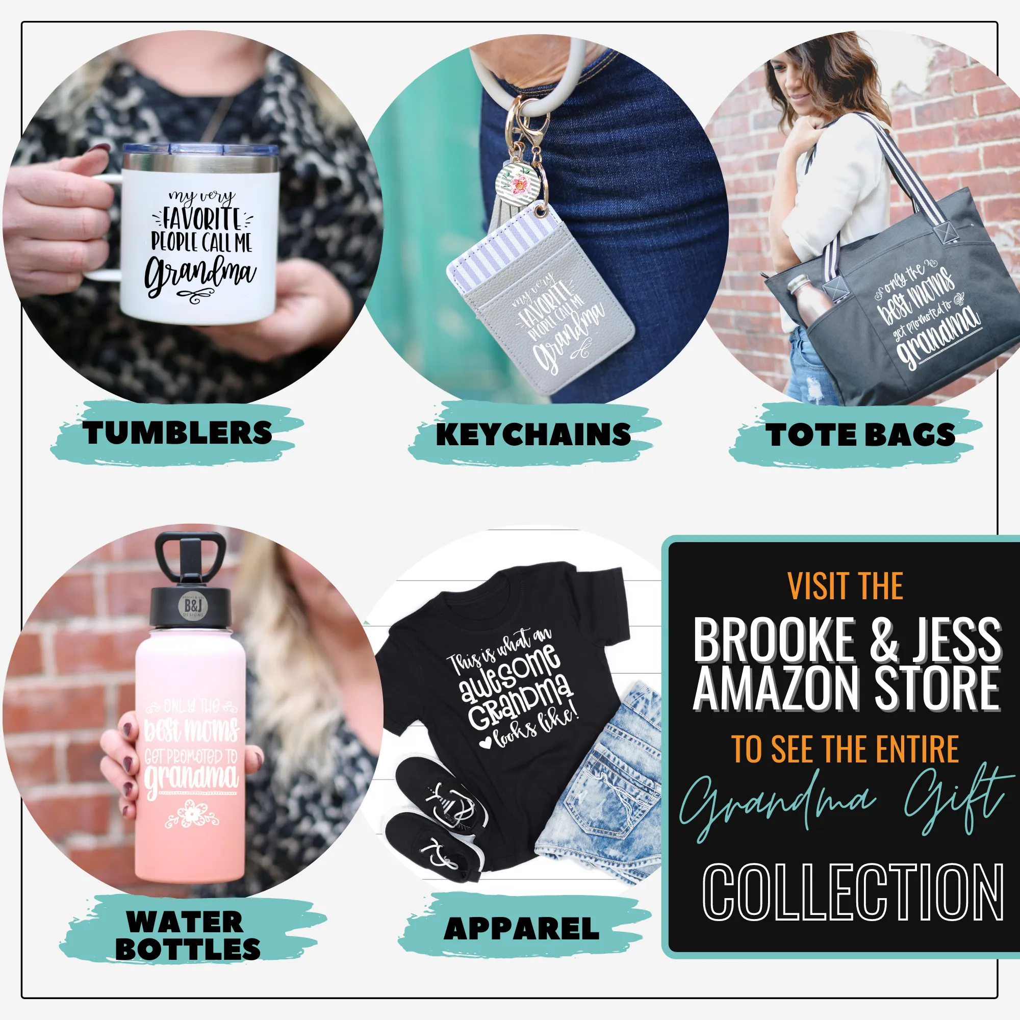 Grandma's Getaway Teal Lexie Tote Bag for Grandmothers