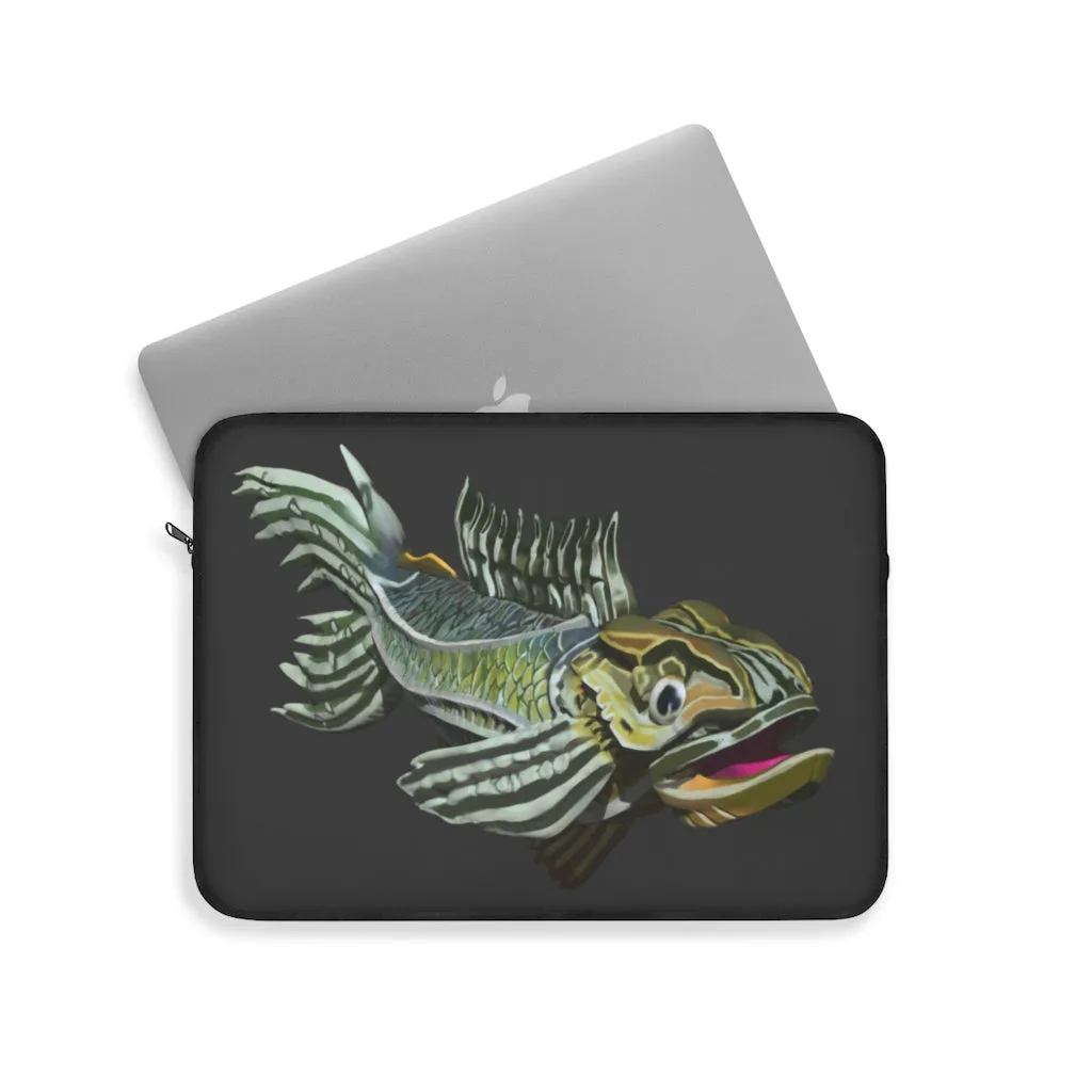 Green Fish Laptop Sleeve