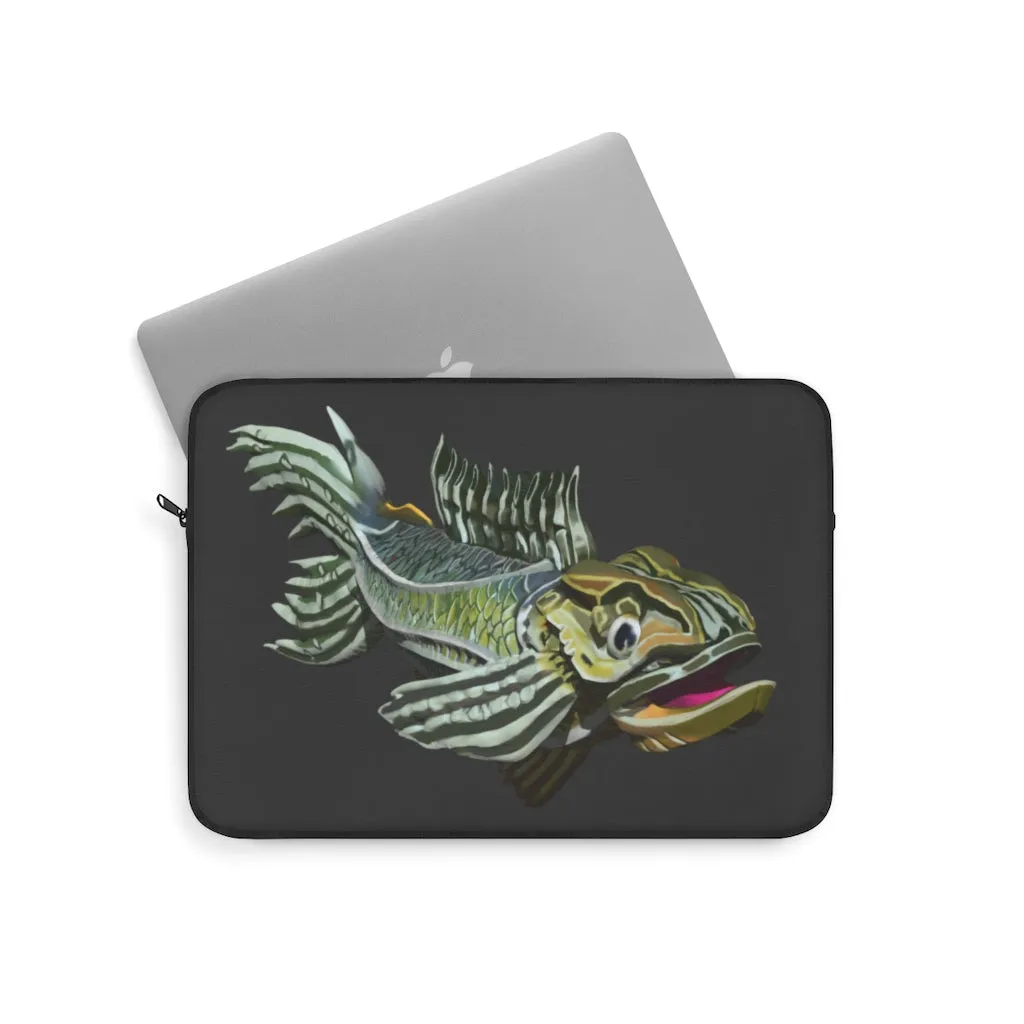 Green Fish Laptop Sleeve