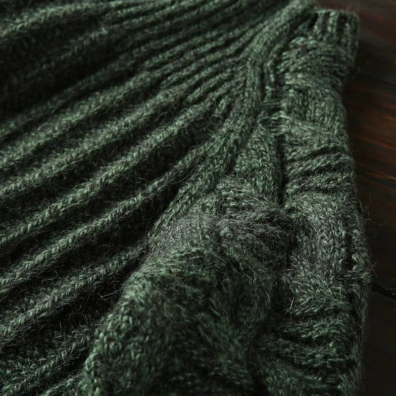 Heavy and rare! High gram full wool! Italian single foreign trade men's half turtleneck thicke ned sweater winter